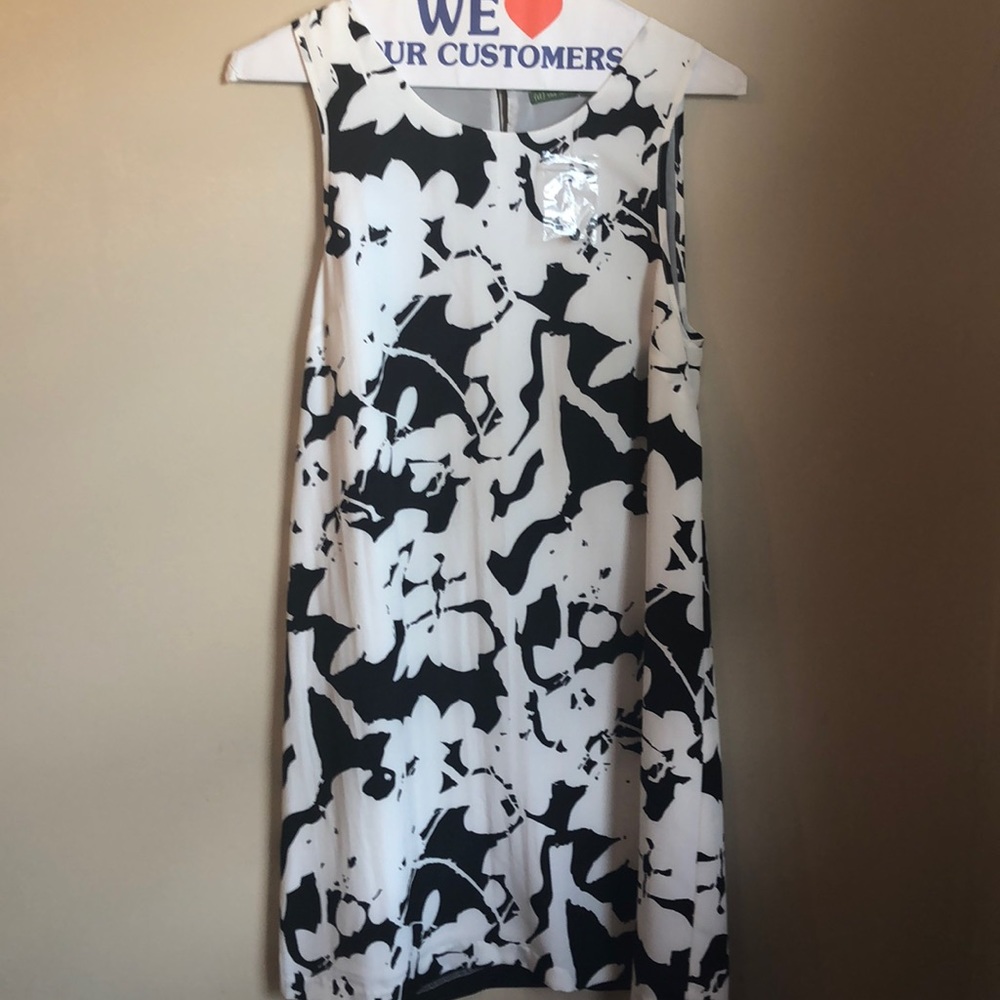 The Letter Black and White Dress